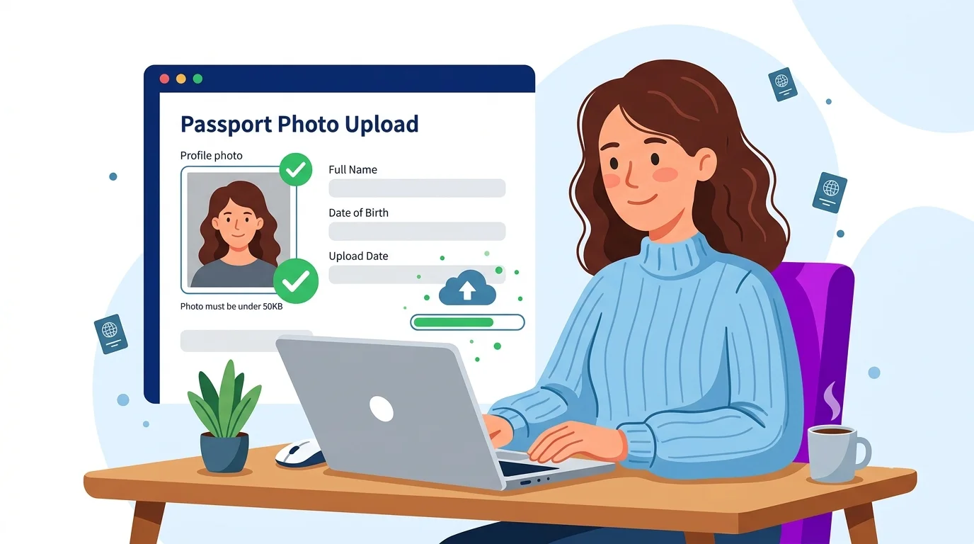 Compress photo to 50KB for exam, government and visa form upload