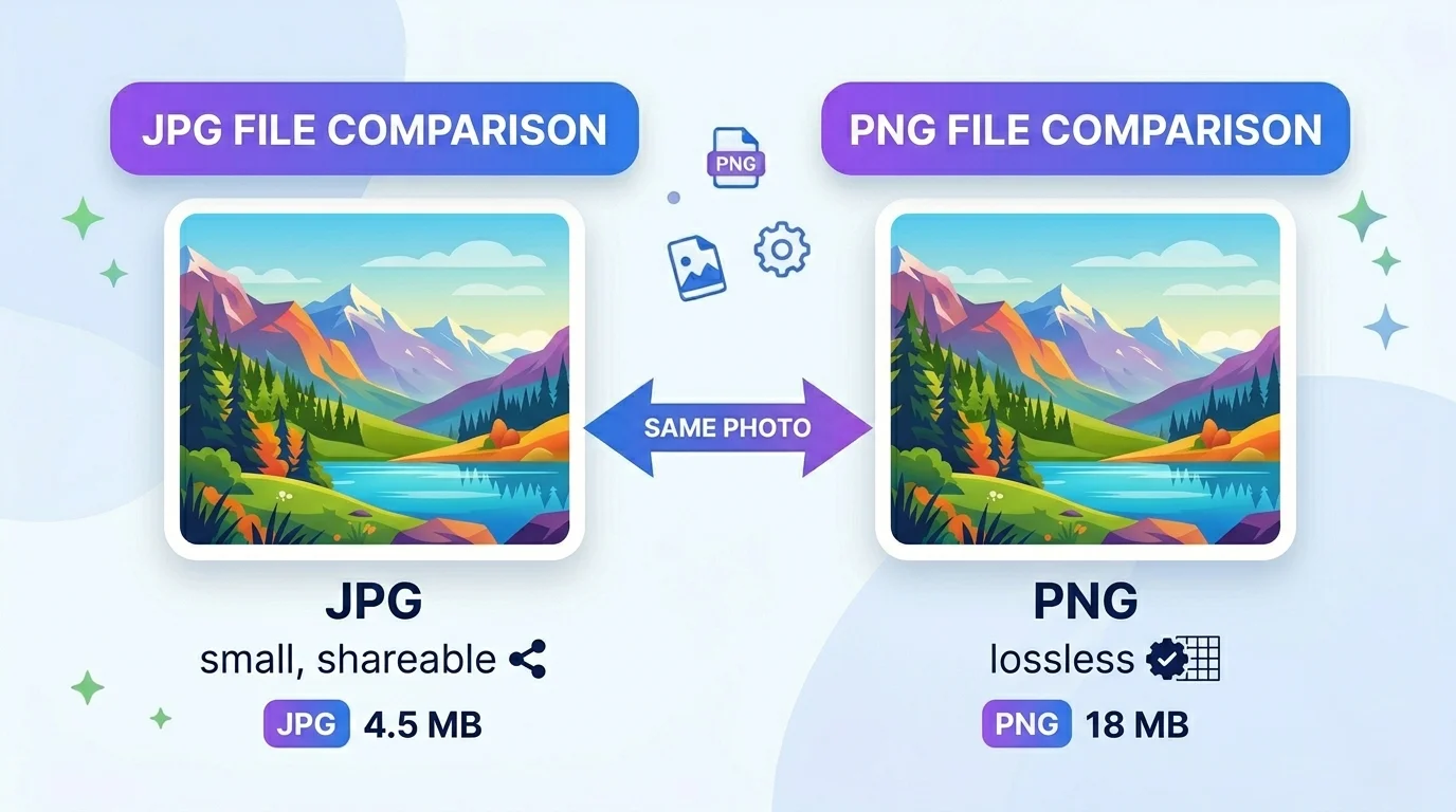 ARW to JPG converter output options JPG and PNG