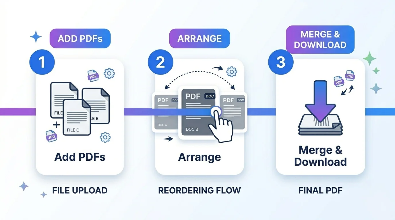 How to merge PDF files in order in 3 steps