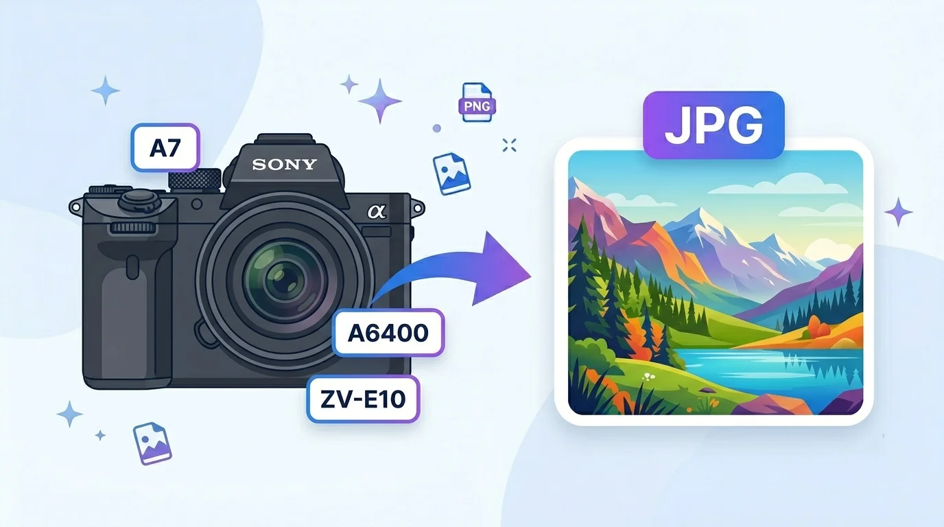 ARW to JPG converter supporting Sony Alpha cameras