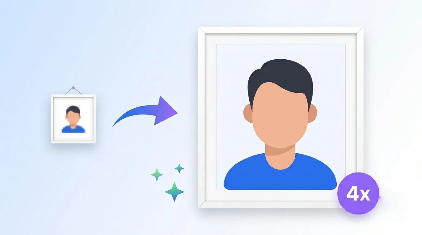 Upscale and enhance image quality online for printing