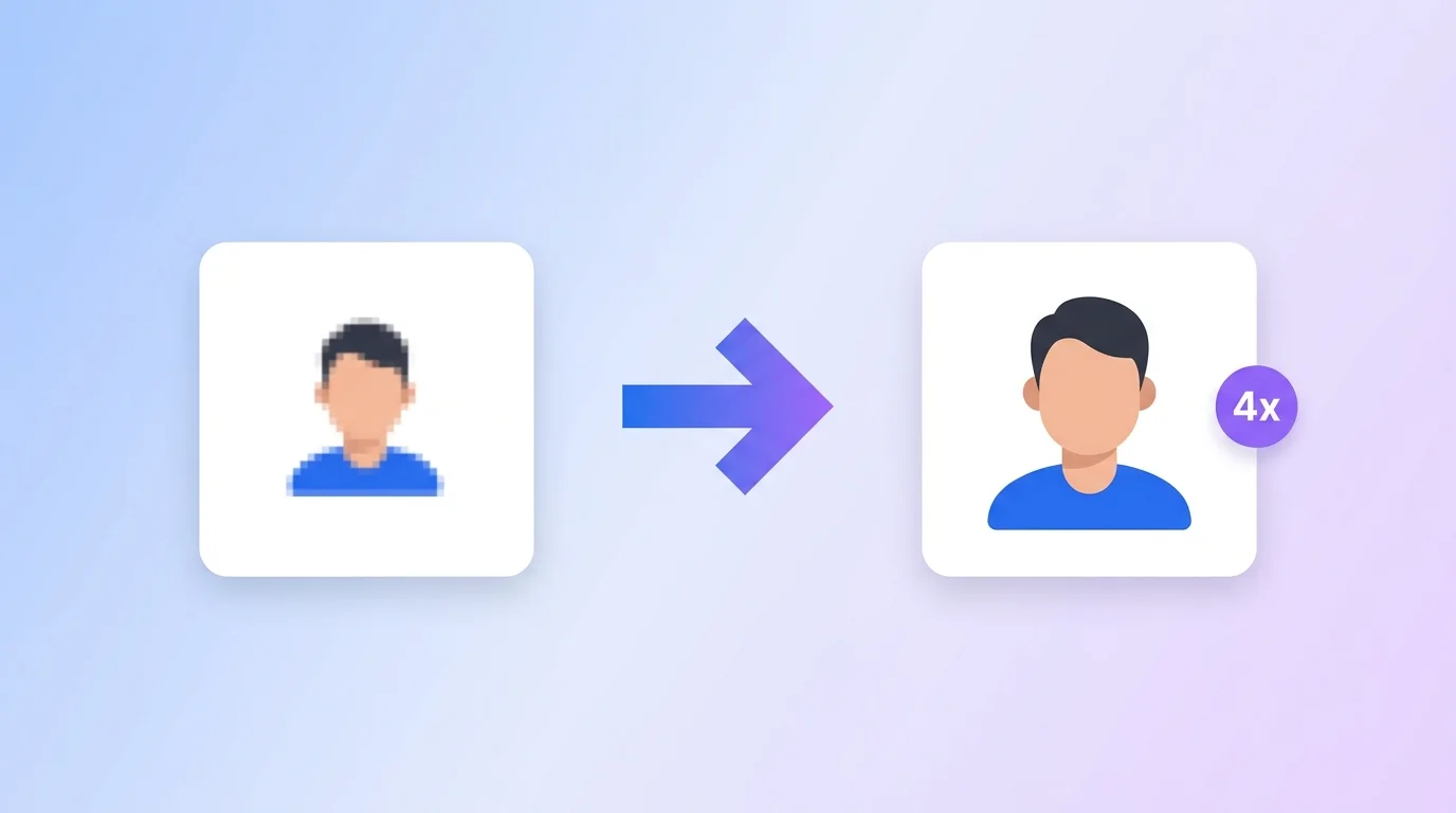 Enhance image quality online and upscale to 4x